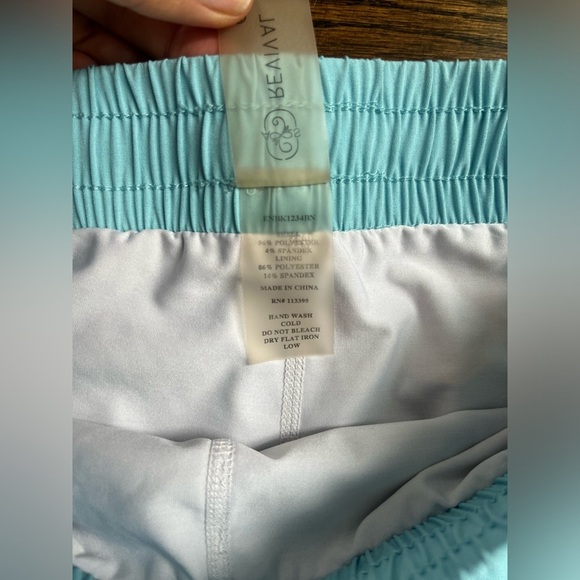 AS REVIVAL women’s athletic shorts size S sky blue NWOT - Picture 5 of 6